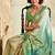 light green soft handloom silk blend saree