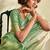 light green soft handloom silk blend saree