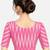 Side smocked stretchable pink ikkat cotton printed non padded readymade saree blouse