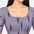 Side smocked stretchable purple ikkat cotton printed non padded readymade saree blouse