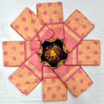 Peach wine silk blend banarasi saree with unstitched blouse piece 7