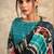 multicolour printed crepe casual wear saree