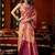 Magenta zari woven tissue traditional saree with blouse