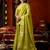 Green zari woven tissue traditional saree with blouse