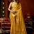 Yellow zari woven tissue traditional saree with blouse