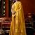 Yellow zari woven tissue traditional saree with blouse