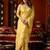 Light yellow zari woven tissue traditional saree with blouse