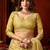 Light yellow zari woven tissue traditional saree with blouse
