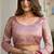 magenta zari woven cotton blend jacquard traditional saree with blouse