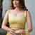 yellow zari woven cotton blend jacquard traditional saree with blouse