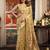 beige zari woven kota paithani traditional saree with blouse