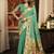sea green zari woven kota paithani traditional saree with blouse