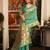 sea green zari woven kota paithani traditional saree with blouse