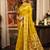 yellow zari woven kota paithani traditional saree with blouse