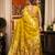 yellow zari woven kota paithani traditional saree with blouse