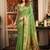 green zari woven kota paithani traditional saree with blouse