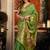 green zari woven kota paithani traditional saree with blouse