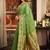 green zari woven kota paithani traditional saree with blouse