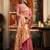 pink zari woven kota paithani traditional saree with blouse
