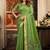 green zari woven cotton blend traditional saree with blouse
