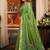 green zari woven cotton blend traditional saree with blouse