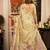 beige zari woven cotton blend traditional saree with blouse