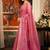 pink zari woven cotton blend traditional saree with blouse