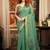 teal zari woven cotton blend traditional saree with blouse