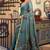 teal litchi work kolkata cotton blend traditional saree with blouse