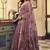 purple litchi work kolkata cotton blend traditional saree with blouse