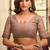 coffee litchi work kolkata cotton blend traditional saree with blouse