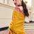 mustard banarasi silk blend festive wear saree