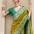 pear banarasi silk blend festive wear saree