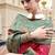 salmon banarasi silk blend festive wear saree
