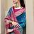 blue  banarasi silk blend festive wear saree