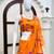 Designer Ready To Wear Floral Lehenga Saree With Ruffle Pallu