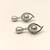 Certified natural freshwater pearls jewellery freshwater pearl drop earrings with crystal studded silver frame