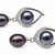 Certified natural freshwater pearls jewellery natural pearls black freshwater pearl drop earrings, 22x10 mm