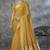 mustard cotton silk festival wear saree
