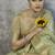 sage green cotton silk festival wear saree