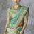 sky blue cotton silk festival wear saree