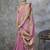 onion pink cotton silk festival wear saree