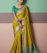 pear patola silk blend casual wear saree