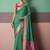 turquoise  patola silk blend casual wear saree
