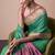 turquoise  patola silk blend casual wear saree