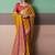 mustard patola silk blend casual wear saree