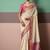 white patola silk blend casual wear saree