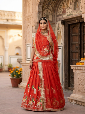new designer rajasthani  lehanga  1