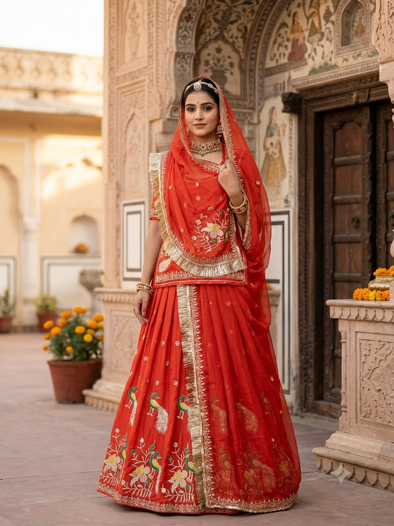 new designer rajasthani  lehanga 