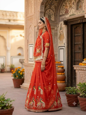 new designer rajasthani  lehanga  2